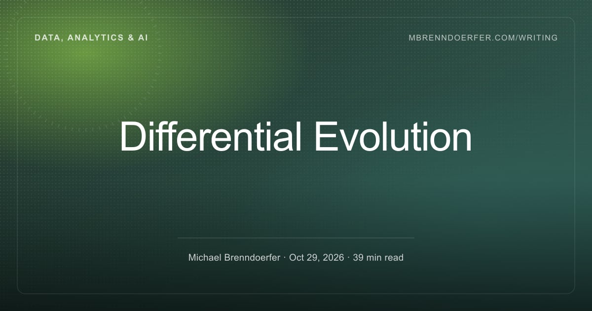 Differential Evolution - Interactive