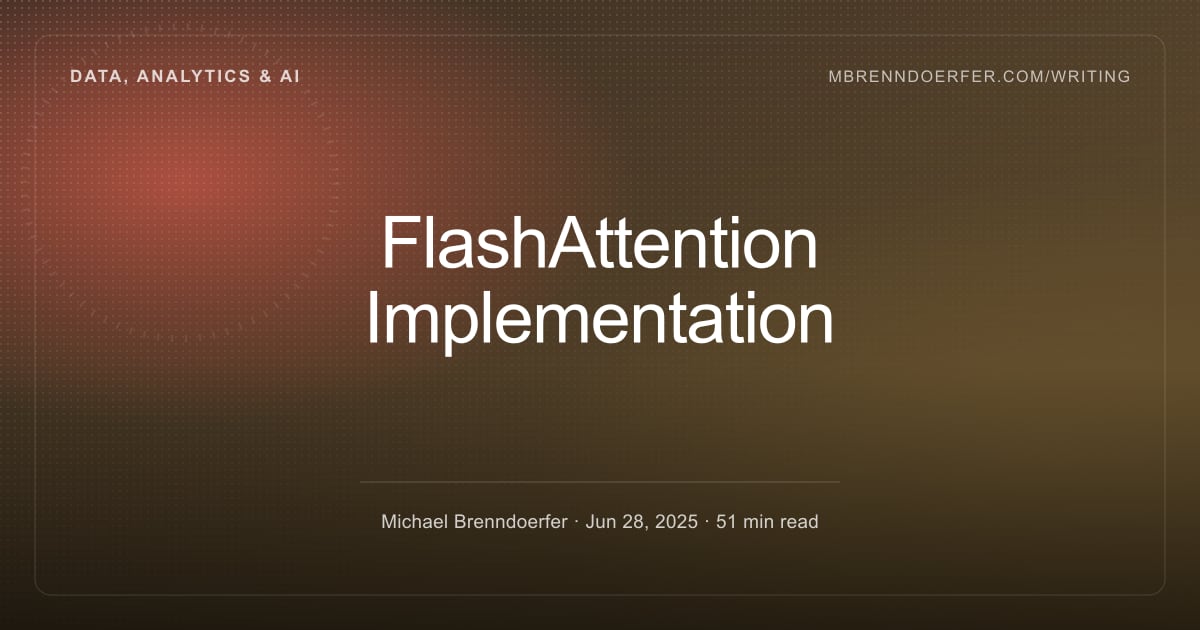 Word Document Optimisation Key Parameters — FlashAttention Implementation