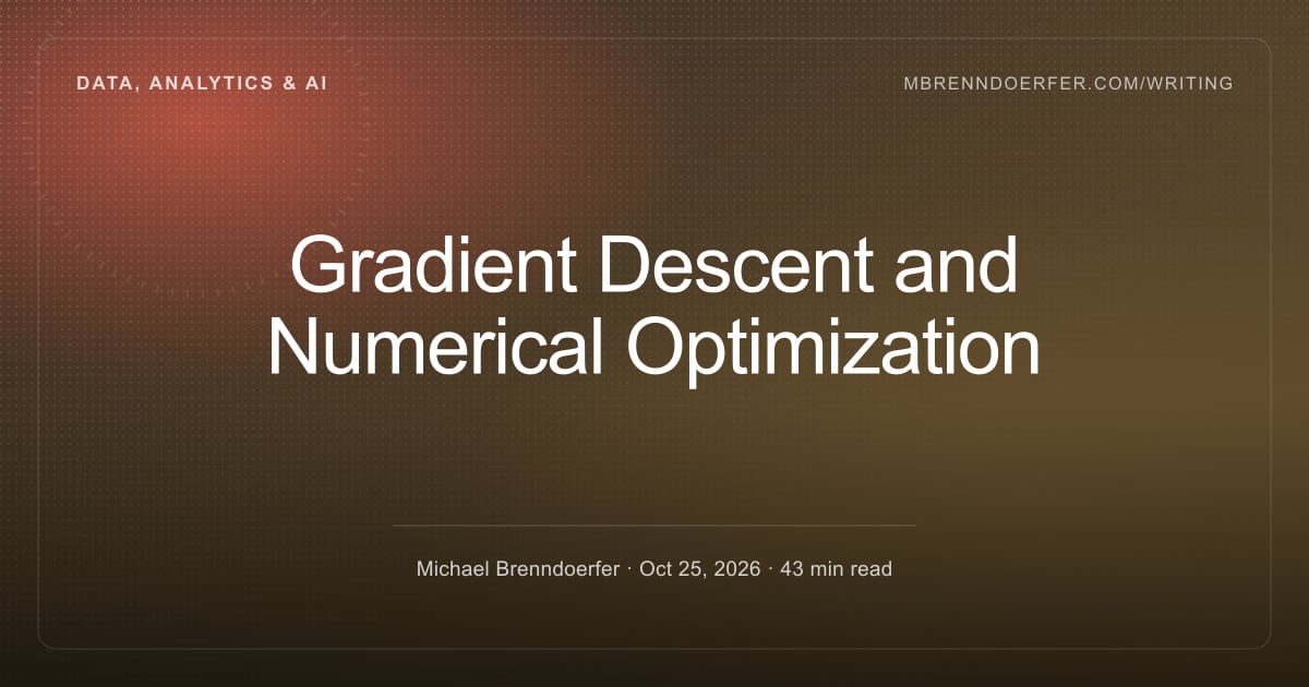 Z Test All Formulas Formula — Gradient Descent and Numerical Optimization