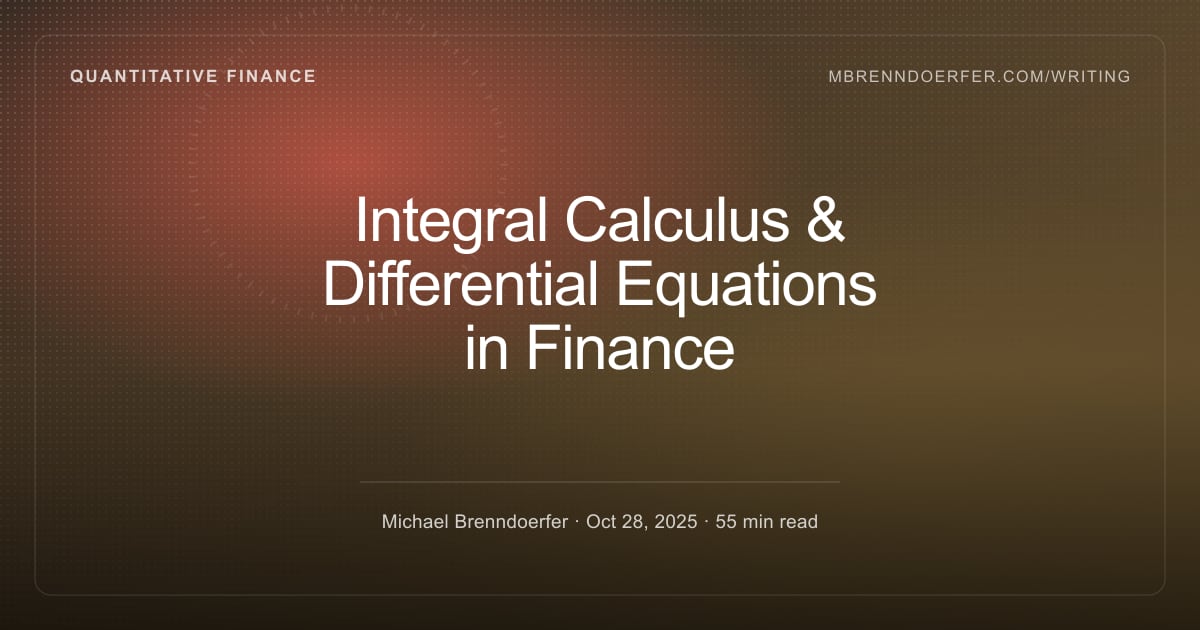 Numerical Integration Methods — Integral Calculus & Differential ...