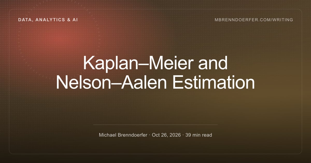 Z Test All Formulas Formula — Kaplan–Meier and Nelson–Aalen Estimation