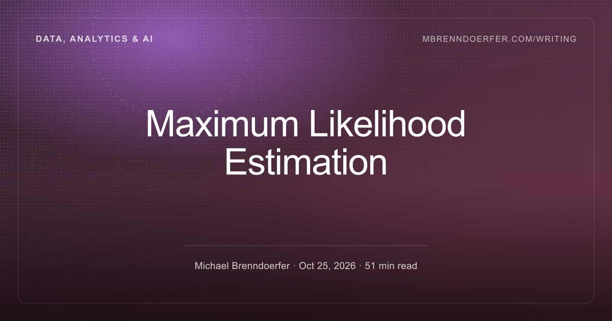 Normulization Formula Formula — Maximum Likelihood Estimation