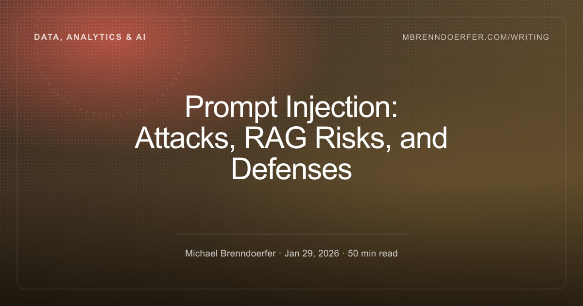 Lighting Composition Example A Worked Example: RAG Injection Attack — Prompt Injection: Attacks, RAG ...