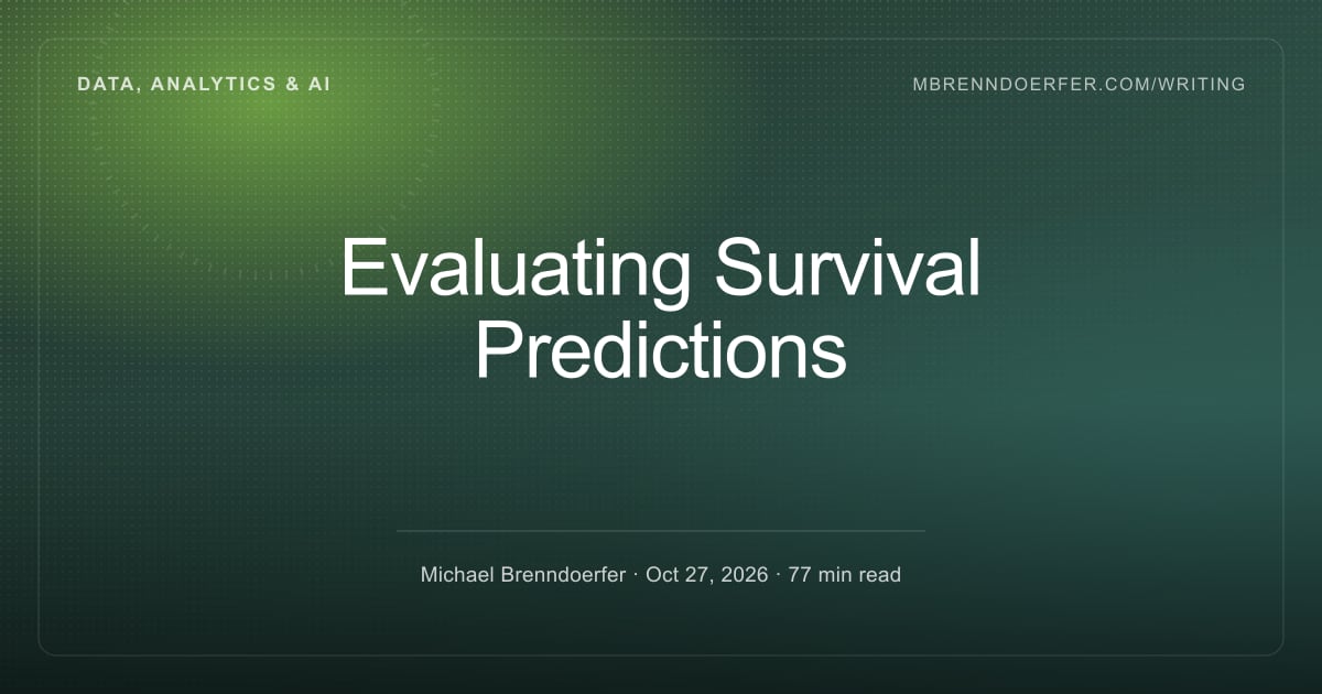 Normulization Formula Formula — Evaluating Survival Predictions