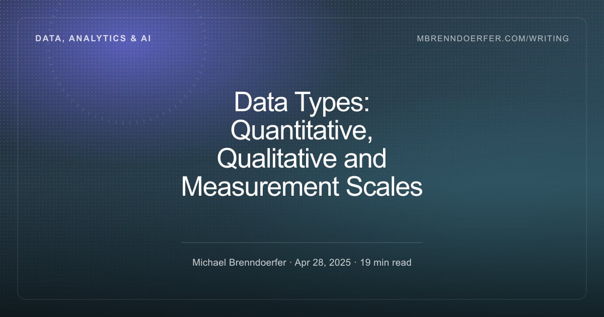 Refrences Calligraphy References — Data Types: Quantitative, Qualitative and Measurement Scales